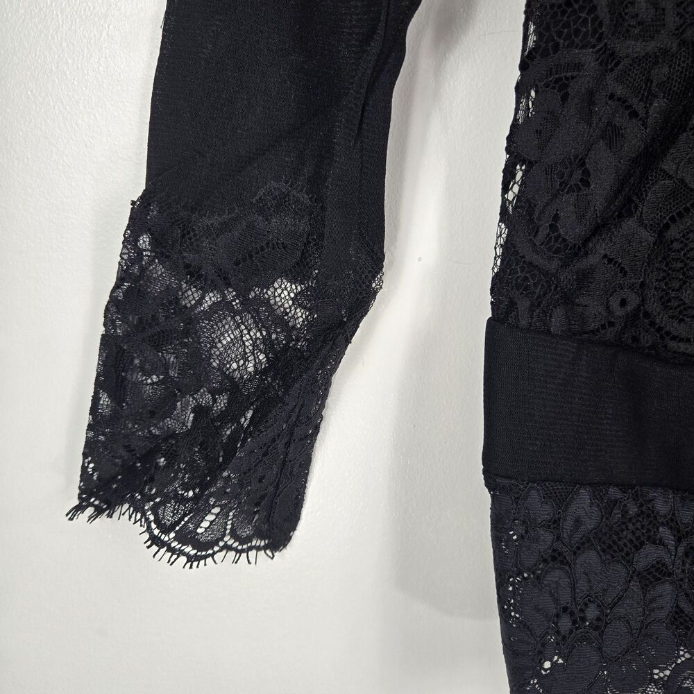 Free People x We Are HAH Women's Small Black Reversible Lacey Bodysuit NWT - Picture 2 of 14